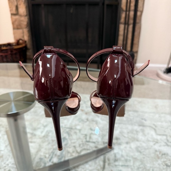Steve Madden Burgundy Red Wine Rykie Heel Sandal Women’s Size 8.5 - Picture 5 of 8